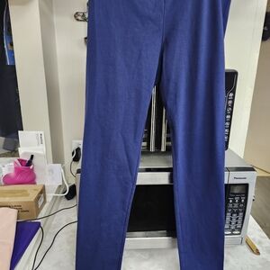 Yelete Royal Blue Cotton-Spandex Pant